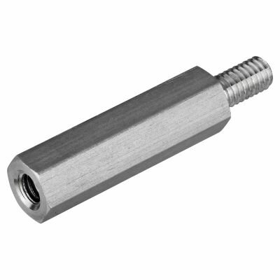 Abstandsbolzen Edelstahl Innen /Au&szlig;engewinde 15 mm M8 SW13 AG 14
