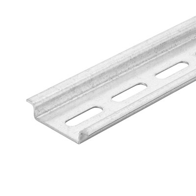 Produktbild von RS PRO Stahl DIN-Hutschiene – Hutprofil, Ungelocht, 35 Mm Breit, 144 Mm Lang – Für Hutschienenmontage