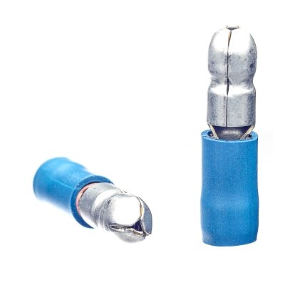 Round receptacles, semi-insulated PVC