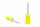 Stiftkabelschuhe, isoliert; 4 - 6 mm² - 23,5 mm gelb