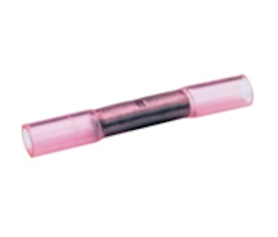 Stoßverbinder mit Schrumpfschlauchisolation; 0,5 - 1,5 mm² - rot