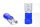 Flachsteckhülsen, halbisoliert; 1,5-2,5 mm² - 2,8 x 0,8 mm blau