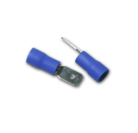 Flachstecker, isoliert; 1,5-2,5 mm² - 2,8 x 0,5 mm blau