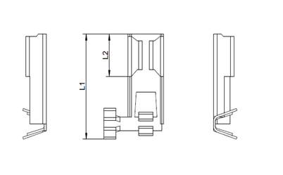 Winkelflachsteckhülse; 1,5 - 2,5 mm² - 7,7 x 0,8 mm