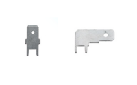 Flachstecker, lötbar; 4,8 mm² - stehend