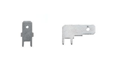 Flachstecker, lötbar; 6,3 mm² - stehend