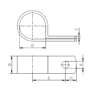 Kabelschelle Kunststoff schwarz Ø 1.6 mm