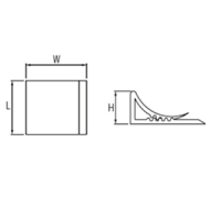 Haftende Bandkabelklemme 20 mm - 24 mm