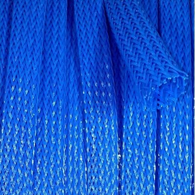 PP- Geflechtschlauch B&uuml;ndel &Oslash; 24 - 36 mm blau