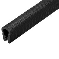Kantenschutzprofil PVC Klemmbereich 10 mm schwarz 100 m