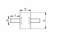 Schwingungsdämpfer A-A 20-25 mm M6