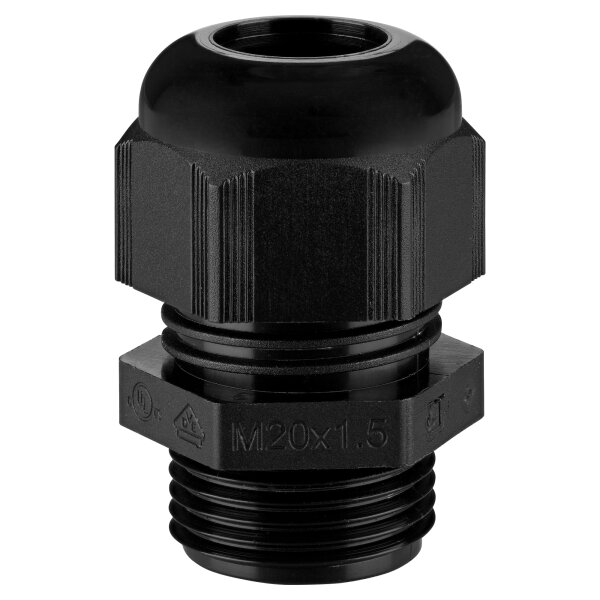 Kabelverschraubungen, metrisch M16 x 1,5 - schwarz RAL9005