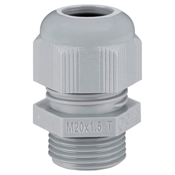 Kabelverschraubungen, PG- Gewinde PG16 - dunkelgrau RAL7001