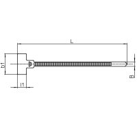 Kabelbinder mit Beschriftungsfeld natur 110 mm - 2,5 mm