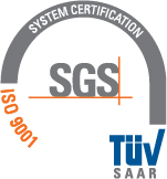 ISO 9001 SGS System Certification TÜV Saar für HStronic GmbH